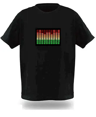 Buy Sound Activated Electronic Light Up Rave Graphic Equalizer T Shirt All Sizes New • 19.99£