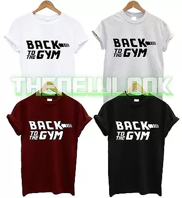 Buy Back To The Gym T Shirt Workout Fitness Squat Beast Mode Weights Funny Slogan  • 6.99£
