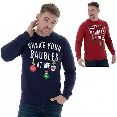 Buy Mens Novelty Funny Christmas Jumper Xmas Sweatshirt Shake Your Baubles At Me • 15.99£