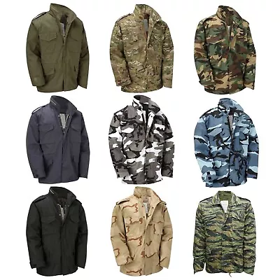 Buy US M65 Jacket Military Style Detachable Liner Distressed Army Clothing Defects • 24.99£