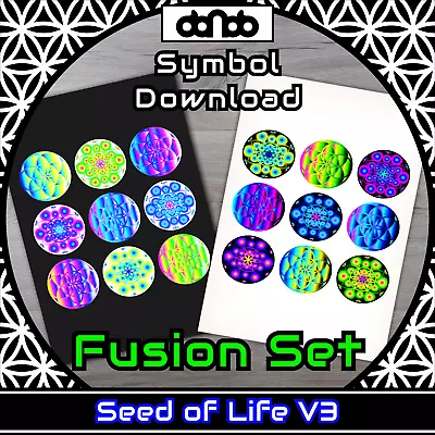 Buy Seed Of Life V3 Fusion Set - Symbol - SVG PNG JPG PDF PSD AI EPS [2D Download] • 3.61£