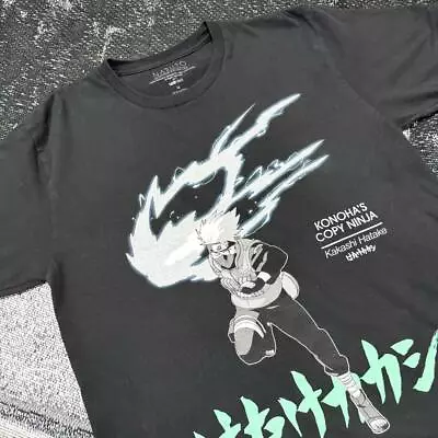 Buy Vintage Naruto Kakashi Hatake Character Japanese Anime T-Shirt M Black • 81.70£