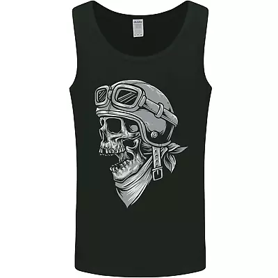 Buy Biker Outlaw Skull Motorbike Motorcycle Mens Vest Tank Top • 9.99£