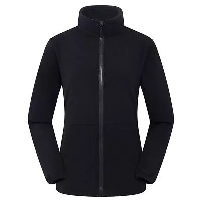 Buy Womens Ladies Fleece Jacket Jackets Overcoat Zip Up Coat Cardigan Solid Zipper • 22.08£