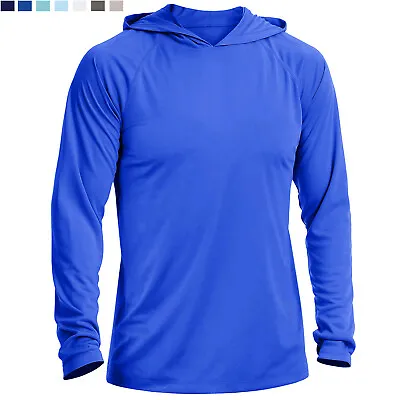 Buy UPF 50+ Men's Sun Block Hoodies UV Shirts Outdoor Hiking Fishing Skin Protection • 17.99£