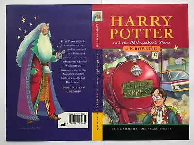 Buy Proof Dust Jacket For Harry Potter & The Philosopher's Stone 1st Edition UK HB • 999£