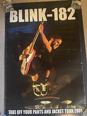 Buy Vintage Blink 182 Take Off Your Pants And Jacket Tour 2001 Poster Nice • 37.80£