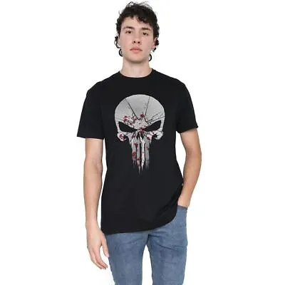 Buy Marvel Mens T-Shirt The Punisher Destroy Skull Top Tee S-2XL Official • 13.99£