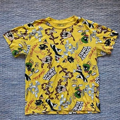 Buy Looney Tunes Mens T Shirt Medium Yellow 433 • 9.99£