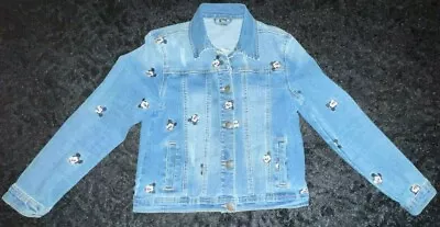 Buy Girls Age 11-12 Years Mickey Mouse Design Denim Jacket Primark • 12.50£