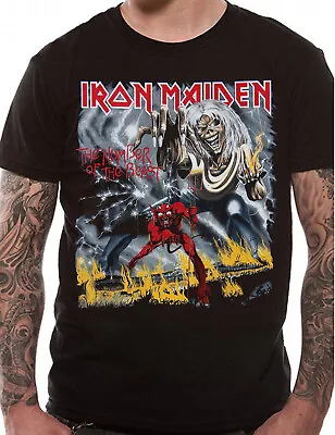 Buy  Iron Maiden Number Of The Beast T Shirt Official NOTB Licensed Heavy Metal Tee • 14.93£