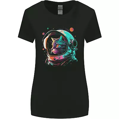 Buy An Astronaut Cat In Outer Space Womens Wider Cut T-Shirt • 9.99£