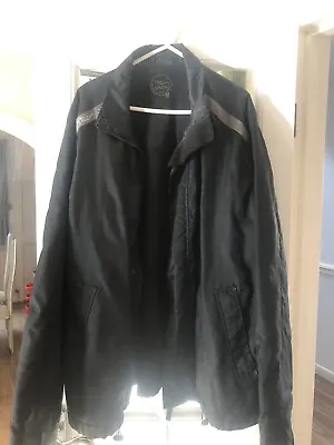 Buy Mens Teddy Smith Jacket Large Lightweight Black Style Bomber Coat Medium • 6.99£
