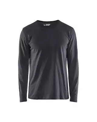 Buy Blaklader Mid Grey Men's Cotton Long-sleeve T-shirt #3500 • 16.20£