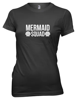 Buy Mermaid Squad Funny Womens Ladies T-Shirt • 11.99£