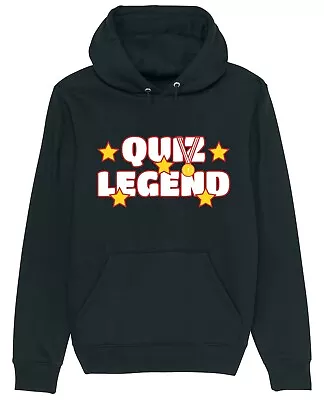 Buy Quiz Legend Hoodie Funny Pub Quizzing Quizzers Team Clever Smart Joke Gift Idea • 17.95£