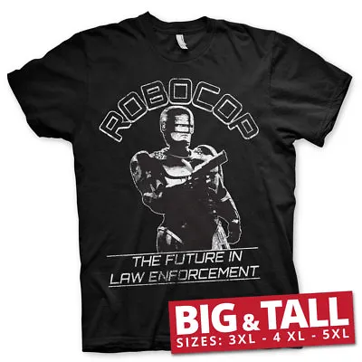 Buy Licensed Robocop- Future In Law Emforcement BIG & TALL 3XL,4XL,5XL Men's T-Shirt • 22.98£