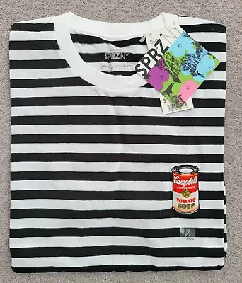 Buy Uniqlo Men's Andy Warhol SPRZNY Edition Men's Striped T Shirt. Size S. BNWT • 19£