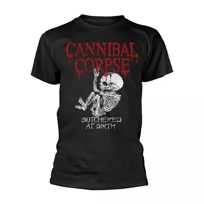 Buy CANNIBAL CORPSE - BUTCHERED AT BIRTH BABY BLACK T-Shirt Medium • 19.11£