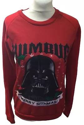 Buy Mens STAR WARS Darth Vader Xmas Fleece ‘Merry Sithmus’ U.K. Small 36-39” Chest • 7.49£