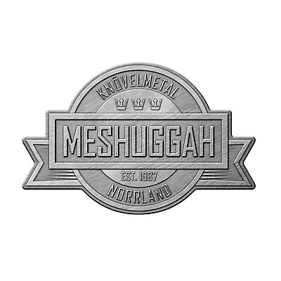 Buy Meshuggah Crest Metal Pin Button Badge Official Metal Band Merch • 12.37£