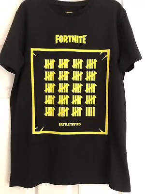 Buy Boys Fortnite T-Shirt Next Age 12 Black Great Condition  • 5.99£