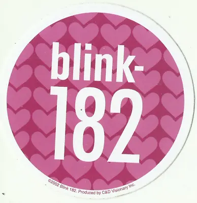 Buy BLINK 182 Sticker 13 - 2002 Cat No. S-1497 VINYL STICKER Official Merch OOP • 1.99£