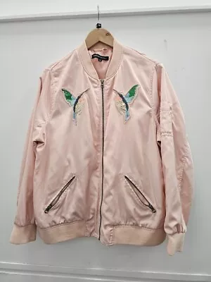 Buy Ladies Capsule Pink Bomber Jacket Size 18 CG BB8  • 7.99£
