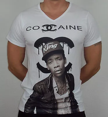 Buy Wiz Khalifa Cocaine T-Shirt Swag Last Kings Hipster Compton Sixth June Shirt • 19.82£