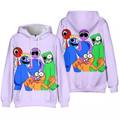 Buy Rainbow Friends Hoody Kids Hoodie Boy Girl Sweatshirt YouTube Game Top Clothes☹☹ • 9.29£