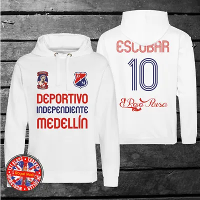 Buy Pablo Escobar Inspired Independiente Medellín Football Style Hoodie, Narcos • 24.99£