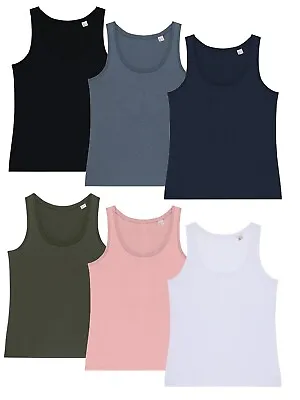 Buy Native Spirit Ladies Womens Organic Cotton Tank Top Vest Sleeveless T-Shirt • 9.99£