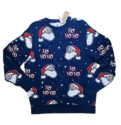 Buy George Size L (42-44” Chest) Ho Ho Ho Father Christmas  Mens Jumper Xmas Large • 8.99£