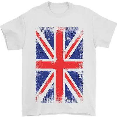 Buy Union Jack British Flag Great Britain Mens T-Shirt 100% Cotton • 9.48£