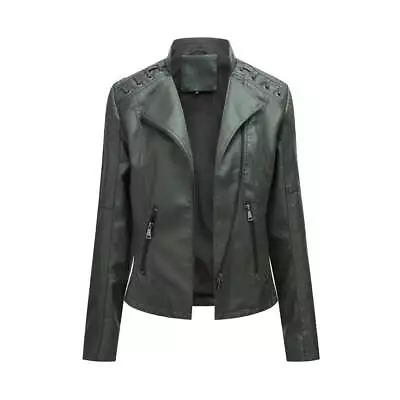 Buy Women's Leather Jacket, Women's Short Jacket, Slim Fit, Thin Leather Jacket, Wom • 42.99£