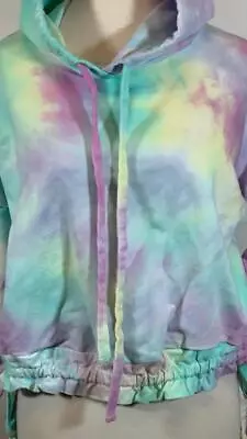 Buy BLANKNYC SWEET SPOT Tie Dyed Hoodie Sweatshirt Cropped Size Medium • 15.78£