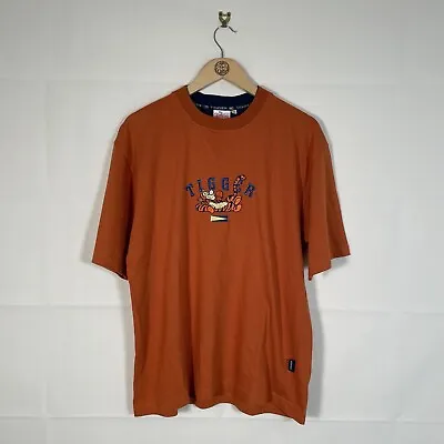 Buy Disney Tshirt Orange Mens Size Medium Tigger Embroidered Genuine Store Vintage • 18.95£