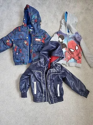 Buy Marvel Boys Coat, Spiderman Hoodie, Waterproof Jacket Bundle Age 2-3 Years • 11£