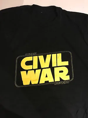 Buy AVENGERS CIVIL WAR. ROGUE ONE MARVEL T Shirt. Black. Size 2XL.  • 6£