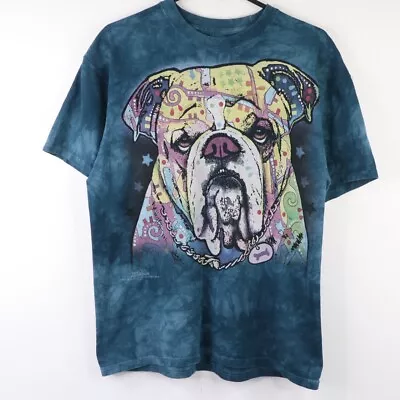 Buy The Mountain T Shirt M Bulldog Dog Graphic Print Animal Tie Dye Abstract • 22.95£