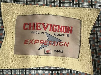 Buy Yellow Chevignon Leather Jacket - V Rare. Medium • 39.99£