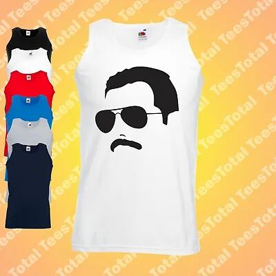 Buy Freddie Mercury Vest | Queen | 70s | 80s | Rock | Retro | Music | Band • 16.99£