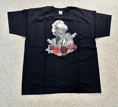 Buy Sexy Lady With Guns & Roses T Shirt XL • 7.99£