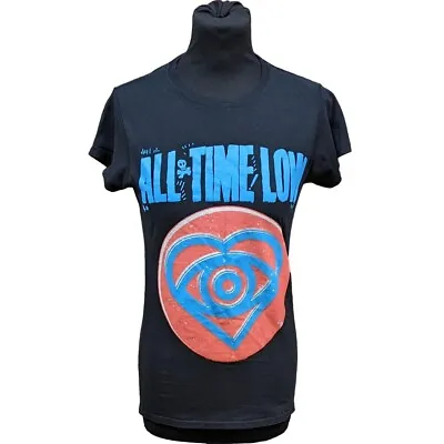 Buy Gildan All Time Low Logo Ladies Black T-Shirt Medium • 15£