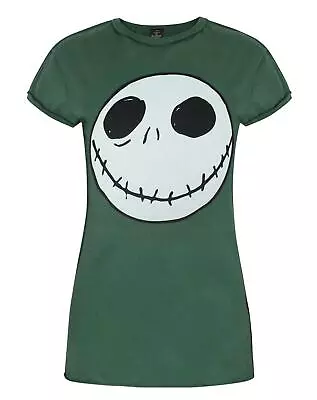 Buy Disney The Nightmare Before Christmas Green Short Sleeved T-Shirt (Womens) • 14.99£