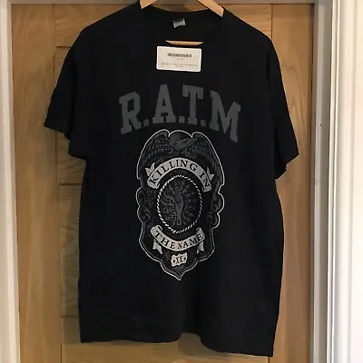 Buy Rage Against The Machine Mens Black T Shirt Size Large • 14.99£