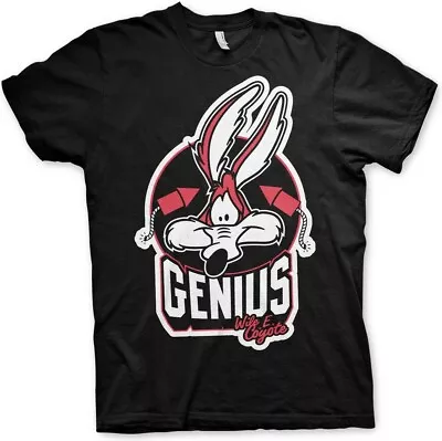 Buy Looney Tunes Wile E. Coyote Genius T-Shirt Black • 26.01£