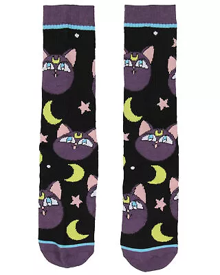 Buy Sailor Moon Manga Anime Luna The Cat Athletic Crews Socks For Women Men 1 Pair • 12.30£