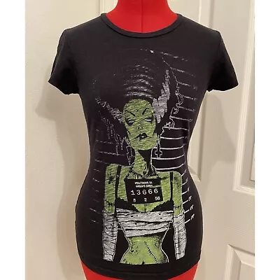 Buy Too Fast Punk Bride Of Frankenstein Wanted Poster Burn Out Top Small • 22.68£