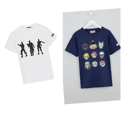 Buy Fortnite Emotes Floss & Multi Head Print Kids T-Shirt Official Merch 2 Pack • 8.99£